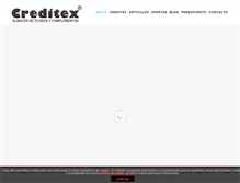 Tablet Screenshot of creditex.es